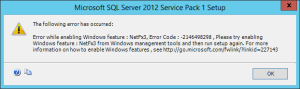 How To Install NetFx3 For SQL Server 2012